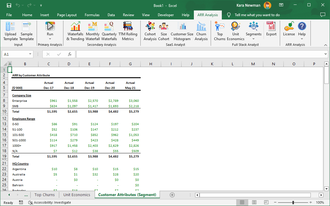 Excel, FullStack, Segment