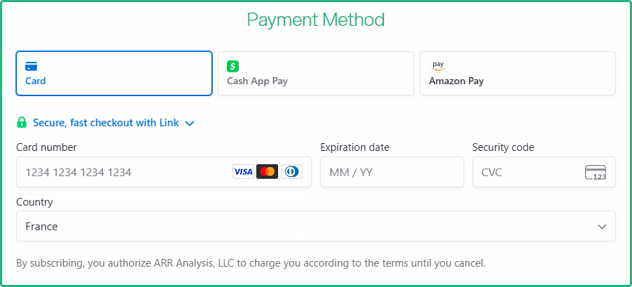 Payment Method