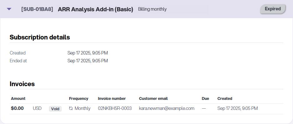 Expired Subscription